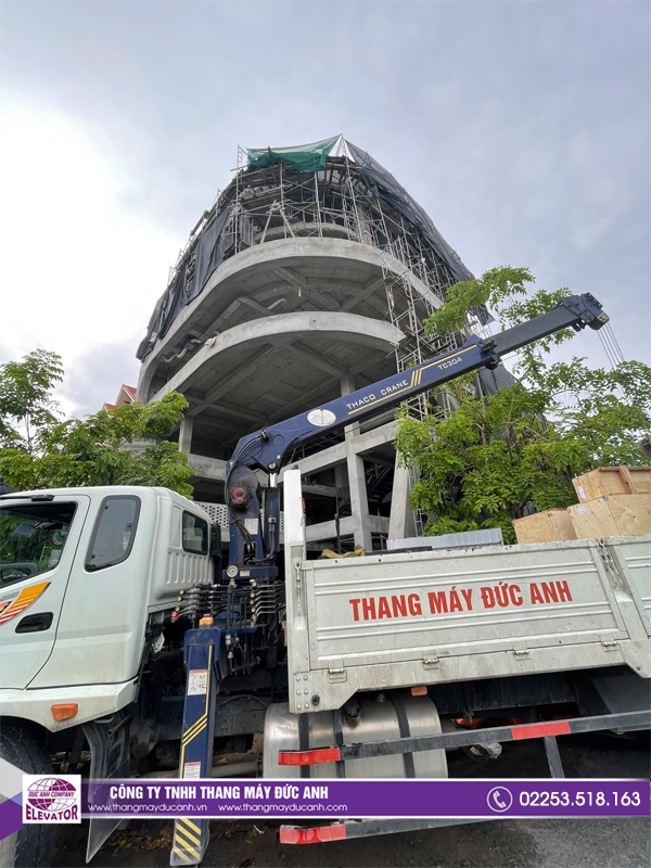 Hàng về dự án lắp đặt thang máy 750kg tại Lạch Tray - CĐT Bà Tuyết