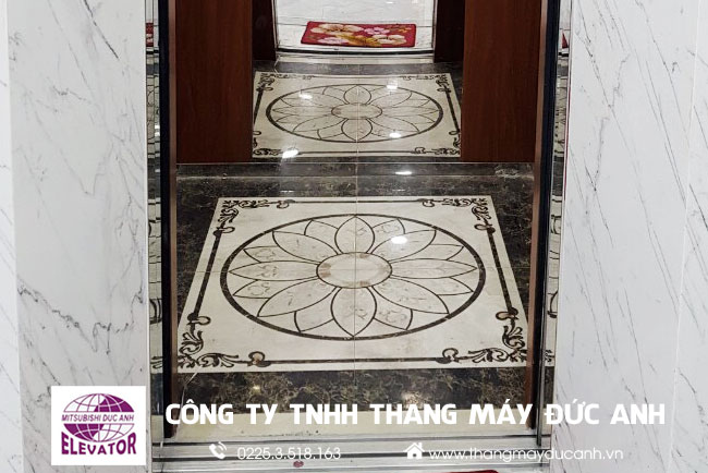 bàn giao thang máy tải khách 630kg tại ngân hàng SCB quảng ninh