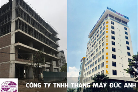 Bàn giao thang máy khách sạn 900kg tại khách sạn Bảo Minh, Quảng Ninh