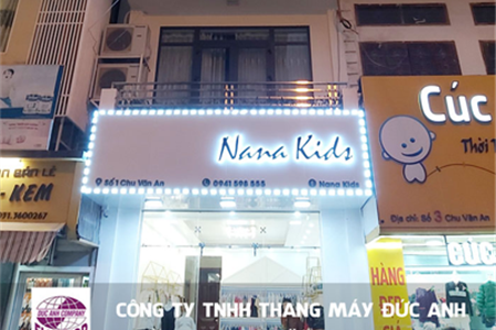 Bàn giao thang máy tải khách 350kg tại Hải Phòng - Cửa hàng Nana Kids