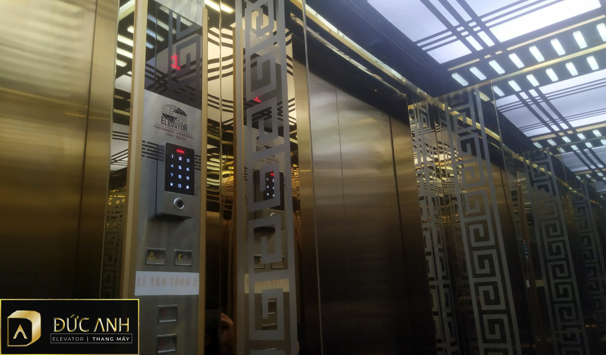 Thang máy Hoàng Long hotel đẹp, chất lượng tại Thang Máy Đức Anh