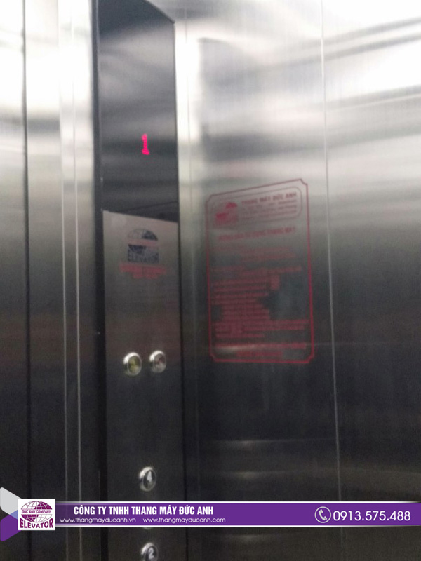 Lắp đặt thang máy tải khách 630kg cho công trình phòng khám An Sinh 4 tầng