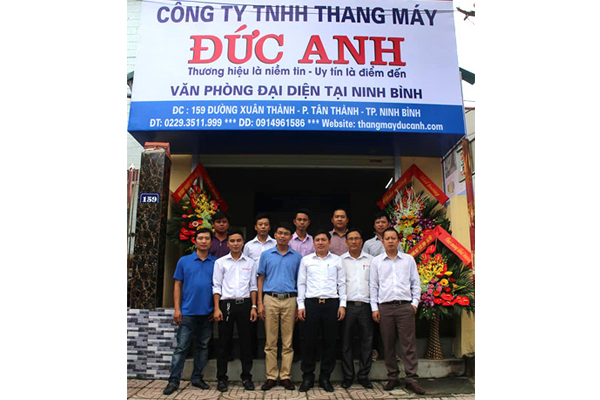 Thang máy Đức Anh khai trương văn phòng đại điện tại Ninh Bình