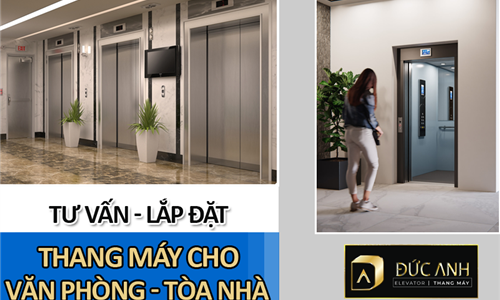 Chuyên thi công, lắp đặt thang máy nhập khẩu chính hãng cho văn phòng, tòa nhà