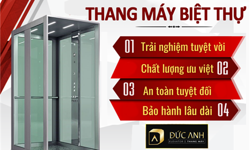 Thang Máy Đức Anh thiết kế, lắp đặt thang máy biệt thự uy tín, sang trọng tại Hải Phòng