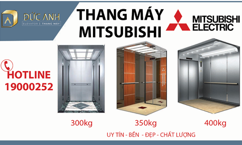 Báo giá lắp đặt thang máy Mitsubishi tải trọng 300kg - 350kg - 400kg bền, đẹp tại Quảng Ninh